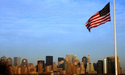 New York City and Flag New York City and Flag